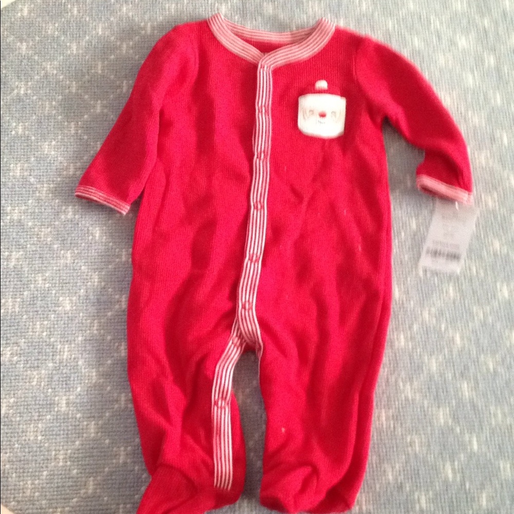 NWT Carter's Santa Pajamas 3M Unisex